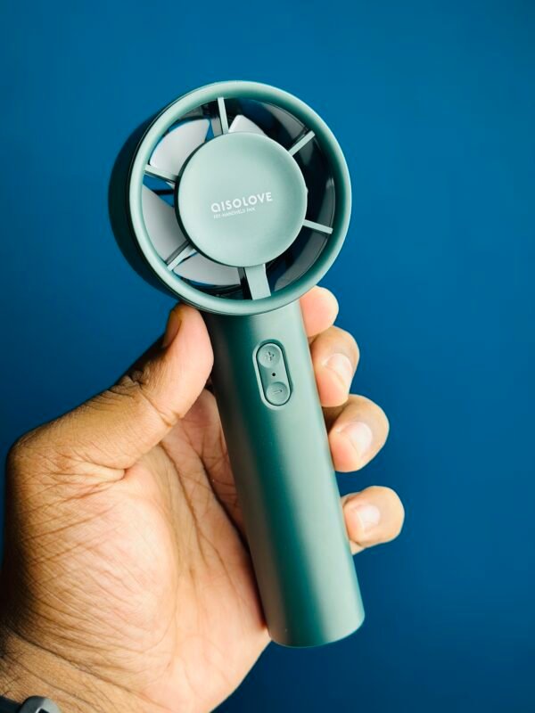 Xiaomi AISOLOVE F01 Handheld Turbo Fan (2000mAh Battery) – Green Color - Image 5