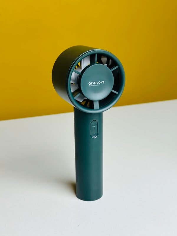 Xiaomi AISOLOVE F01 Handheld Turbo Fan (2000mAh Battery) – Green Color - Image 2