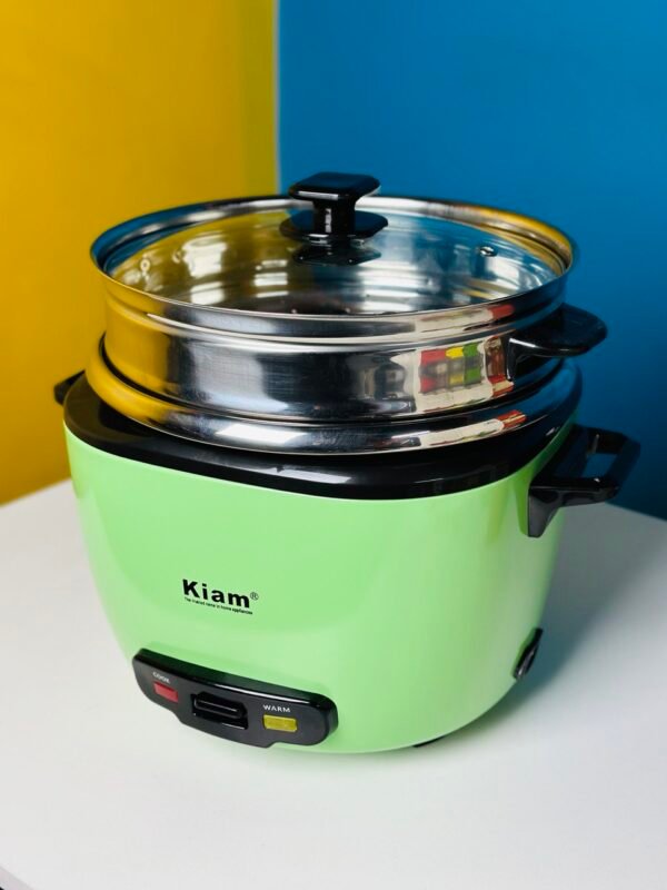 Kiam DRC 9704 2.8 liter Stainless Steel + Non-Stick Double Pot Rice Cooker - Image 5